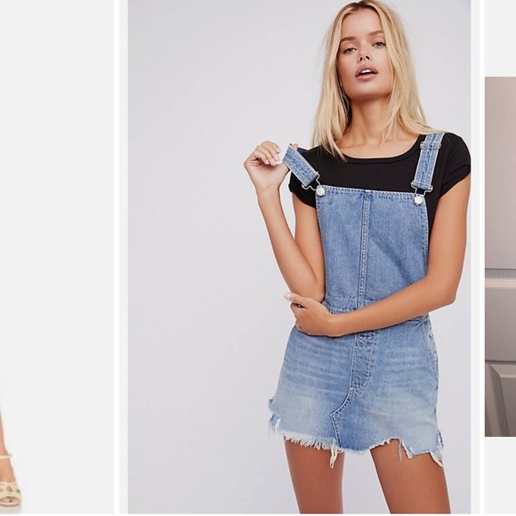 Free People Dresses & Skirts - Free People Overall Jean Dress